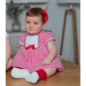 Miranda Baby Girl Red Gingham Dress